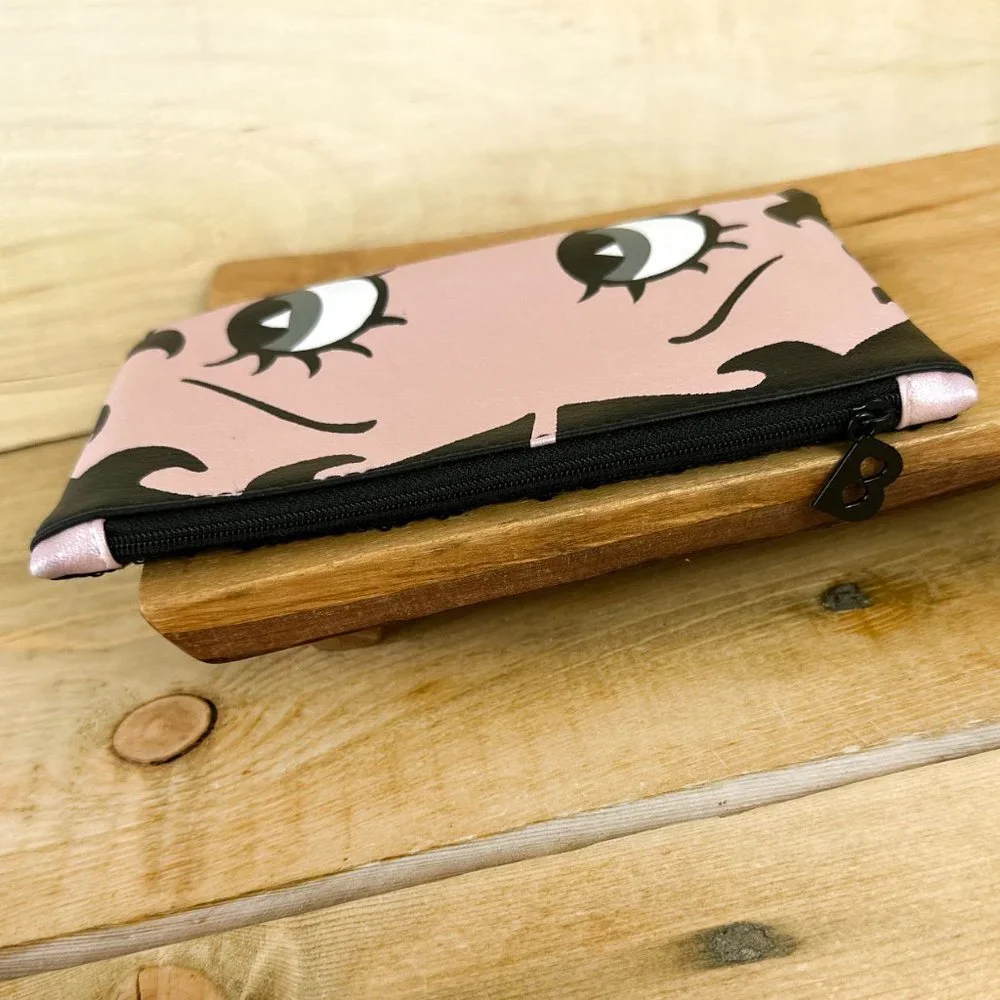 Betty Boop Cosmetic Case Pouch‎ Zippered Sequins Ipsy
